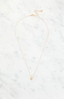 LA Hearts U Initial 14K Gold Plated Necklace