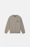 Fear of God Essentials Kids Heather Grey Fleece Crew Neck Sweatshirt