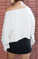 John Galt Erica 14 Off-The-Shoulder Sweatshirt