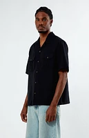 PacSun Oversized Black Camp Shirt