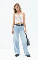 PacSun Jessie Light Indigo High Waisted Baggy Jeans