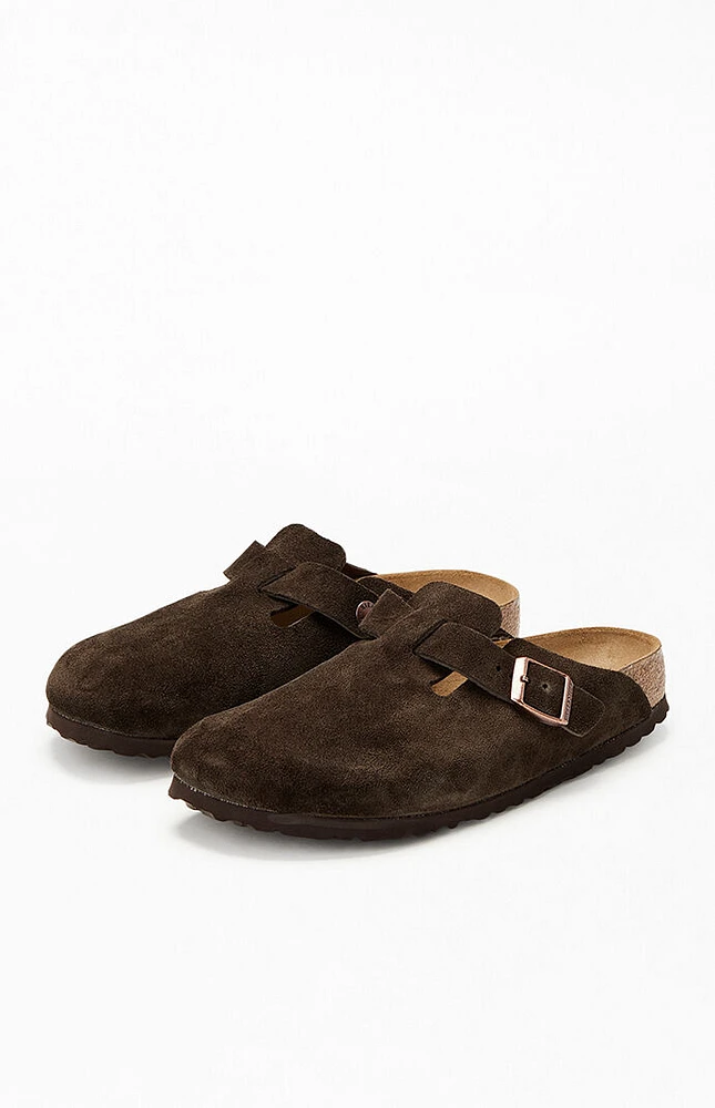 Birkenstock Women's Boston Soft Footbed Clogs Mocha