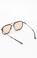 Pacsun Black Jagger Aviator Sunglasses