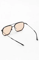 PacSun Black Jagger Aviator Sunglasses