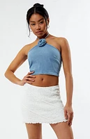 LA Hearts Scrunch Seamed Mini Skirt