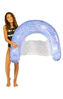 PoolCandy Inflatable Mermaid Collection Glitter Sun Chair