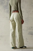 PacSun Green Low Rise Cargo Puddle Pants