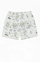 Boardies Treasure Map 4.5" Swim Trunks