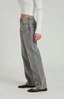 PacSun Jordyn Gray Low Rise Straight Leg Jeans