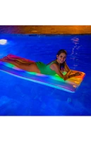 Pool Candy Classic Rainbow Illuminated LED Deluxe Pool Raft