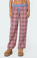 Edikted Plaid & Stripe Pants