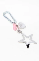 LA Hearts Star Bag Charm Carabiner Keychain