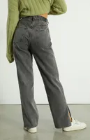 PacSun Gray Slit Dad Jeans