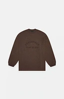 Kids Fear of God Essentials Heather Wood Long Sleeve T-Shirt