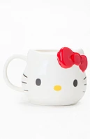Hello Kitty Face Sculpted Mug