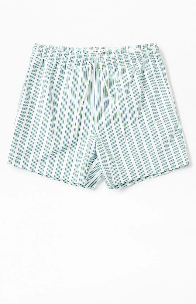 PacSun Stripe 4.5" Swim Trunks