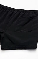 PacSun Baggy Black 4.5" Swim Trunks