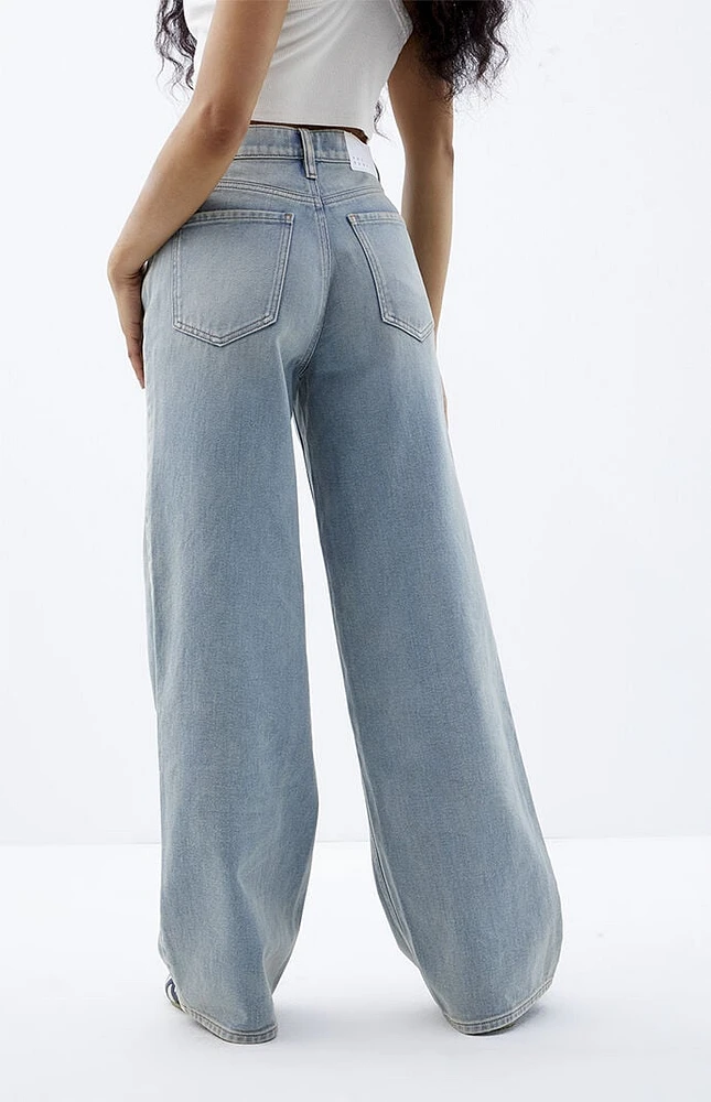 PacSun Cali Light Indigo Tint Baggy Boyfriend Jeans