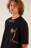 Pacsun Black Dawn Waffle Knit T-Shirt