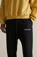 Fear of God Essentials Black Heavy Fleece Sweatpants