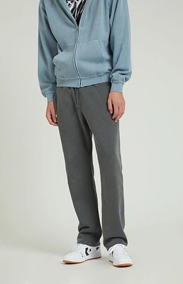 Pacsun Washed Black Straight Leg Sweatpants