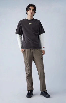 PacSun Performance Brown Straight Cargo Pants