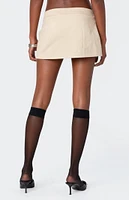 Edikted Belted Mini Wrap Skirt