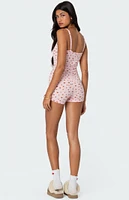 Edikted Strawberry Girl Printed Romper