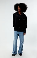 PacSun Embroidered Long Sleeve Camp Shirt