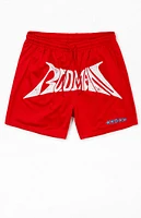 RODMAN BRAND Arc Logo Mesh Basketball Shorts