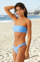 VYB Blue Reckless Bandeau Bikini Top