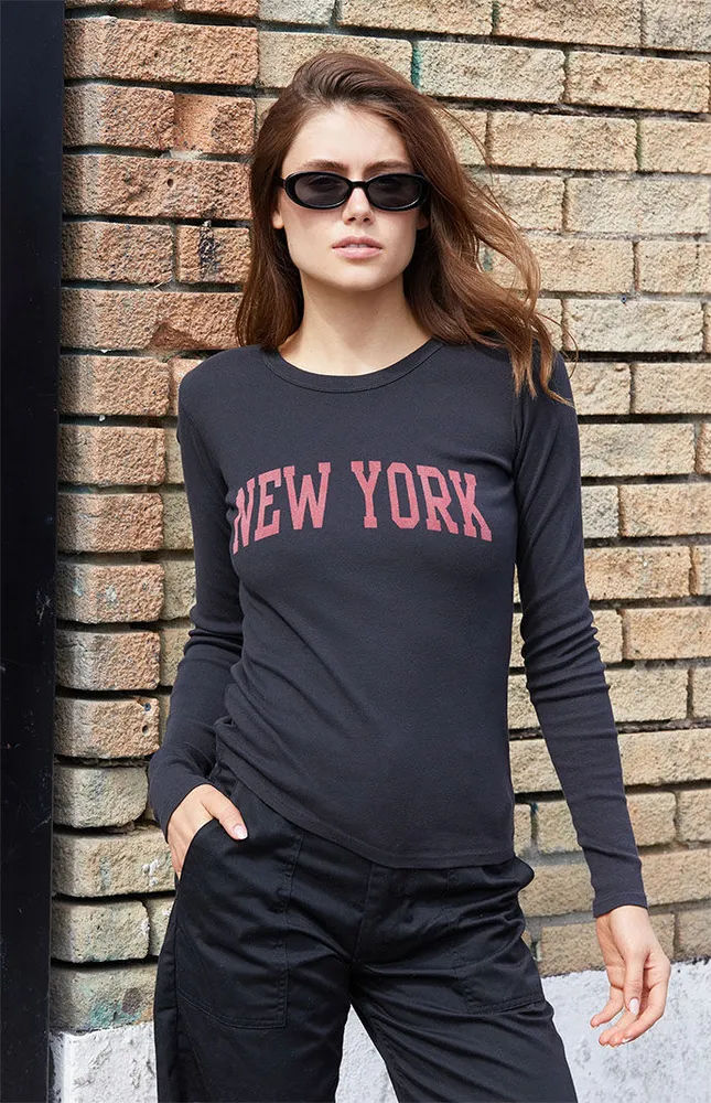 Black New York Tori Long Sleeve T-Shirt