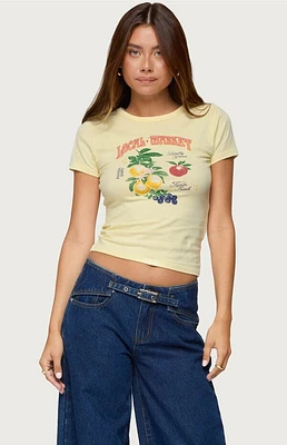 Edikted Local Market Graphic T-Shirt