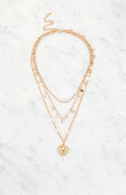 LA Hearts Gracie Layered Necklace