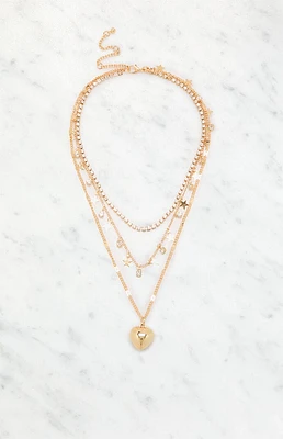 LA Hearts Gracie Layered Necklace