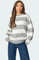 Edikted Richie Oversized Striped Sweater