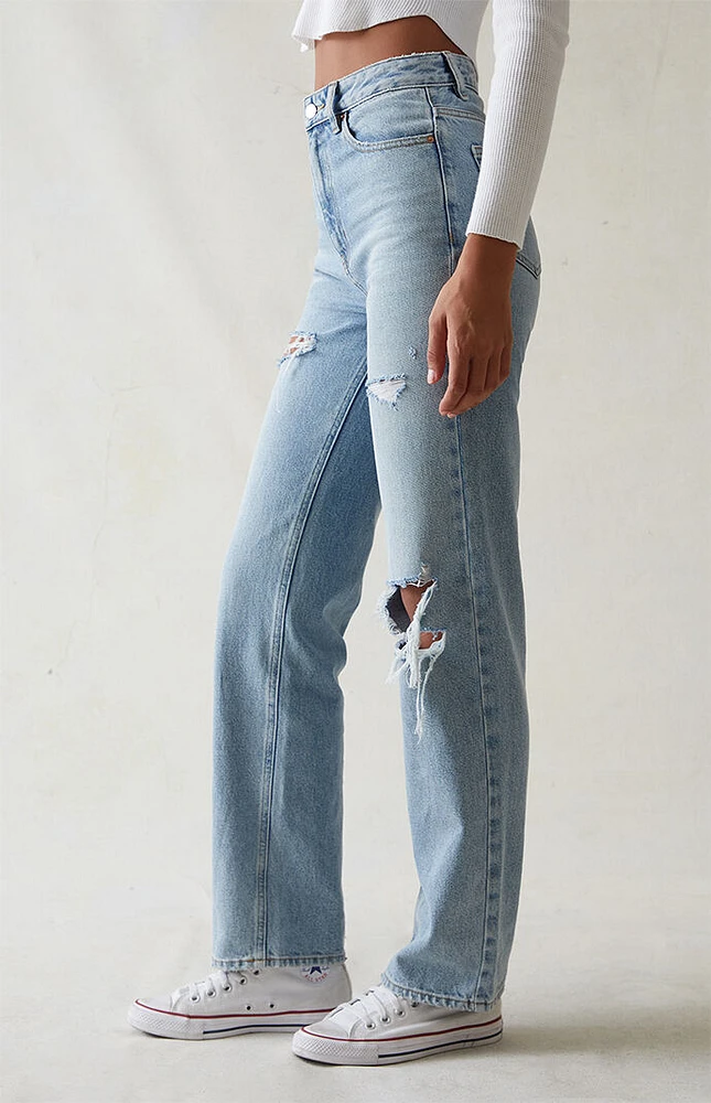 PacSun Light Blue Ripped '90s Boyfriend Jeans