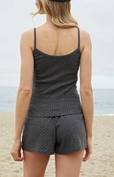 John Galt Skylar Polka Dot Tank Top