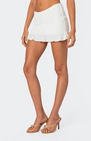 Edikted Adrianne Textured Knit Mini Skirt