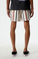 PacSun Stripe 4.5" Swim Trunks