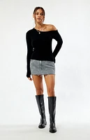 LA Hearts Fryda Long Sleeve Sweater