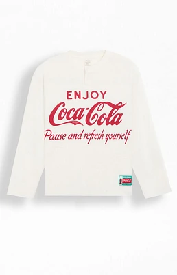 Coca Cola By PacSun Pause Long Sleeve Waffle Knit T-Shirt