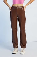 GUESS Originals Faux Leather Carpenter Pants