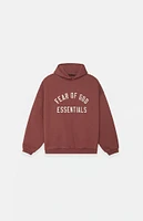 Fear of God Essentials Kids Crimson Fleece Hoodie