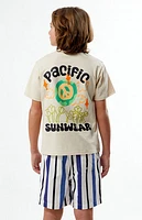 Pacsun Kids Roosevelt Striped 4.5" Swim Trunks