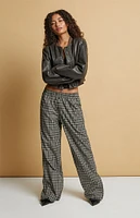 Beverly and Beck Black Flannel Boxer Pajama Pants