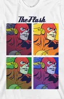 Kids The Flash Pop Art Squares T-Shirt