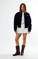 GUESS Originals Dark Indigo Embroidered Denim Jacket