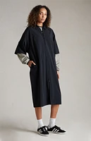 Fear of God Essentials Women's Jet Black Full Zip Polo Dress