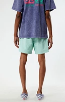 PacSun Mint Nylon Collegiate 6.5" Swim Trunks